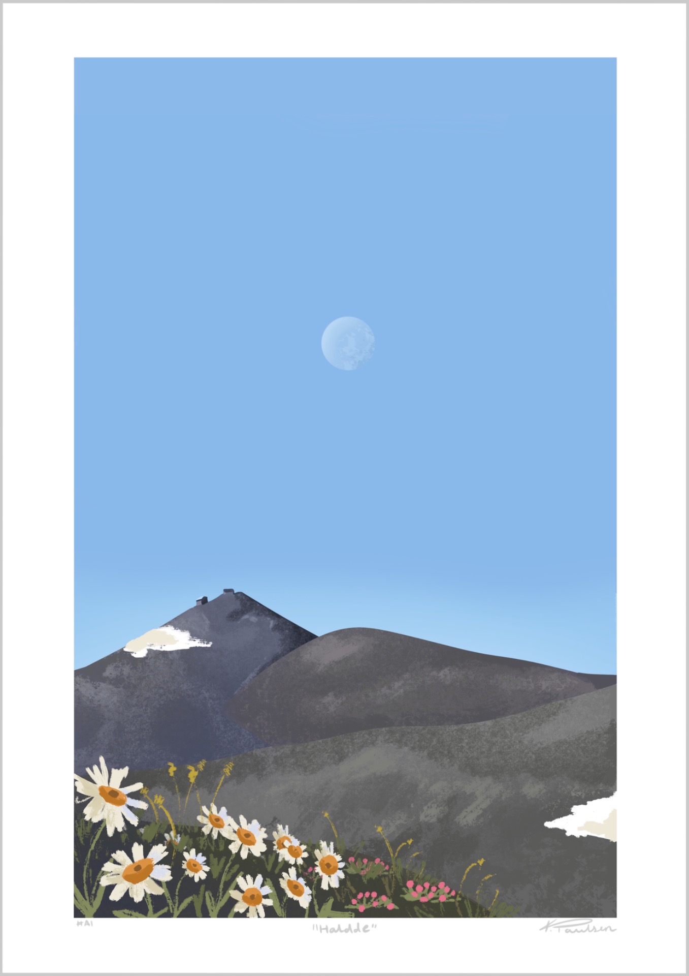 "Haldde". Størrelse 30x40cm. Pris: 500,-